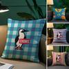 Anime Luxury Brand C-Chums Pillow Case Anti-dustmite Pillowcase Invisible Zipper Silky Short Plush Sofa Cushion Cover