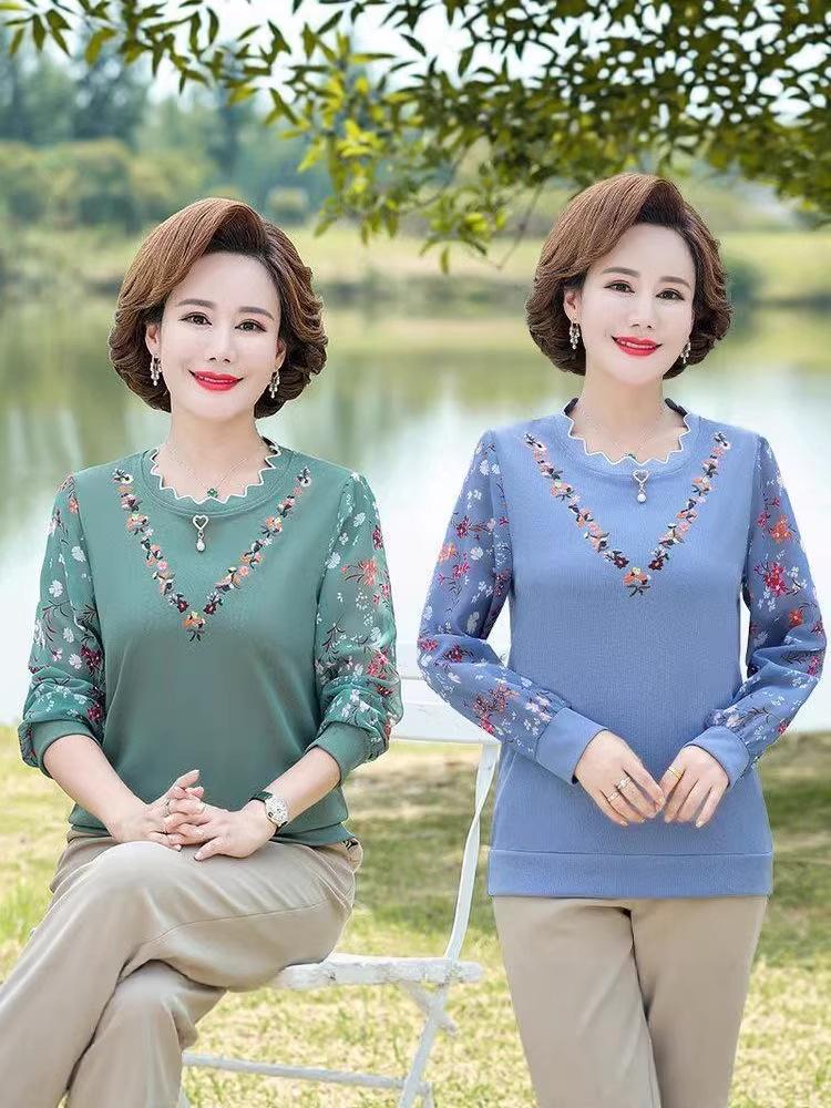 

Trendy Spring Knitwear Tops for Stylish Moms XL (80~110) синий