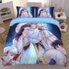The anime Duvet Cover pillowcase Bedding Children Gift adult Single Double bed Large SizeZip Duvet Cover Inuyasha