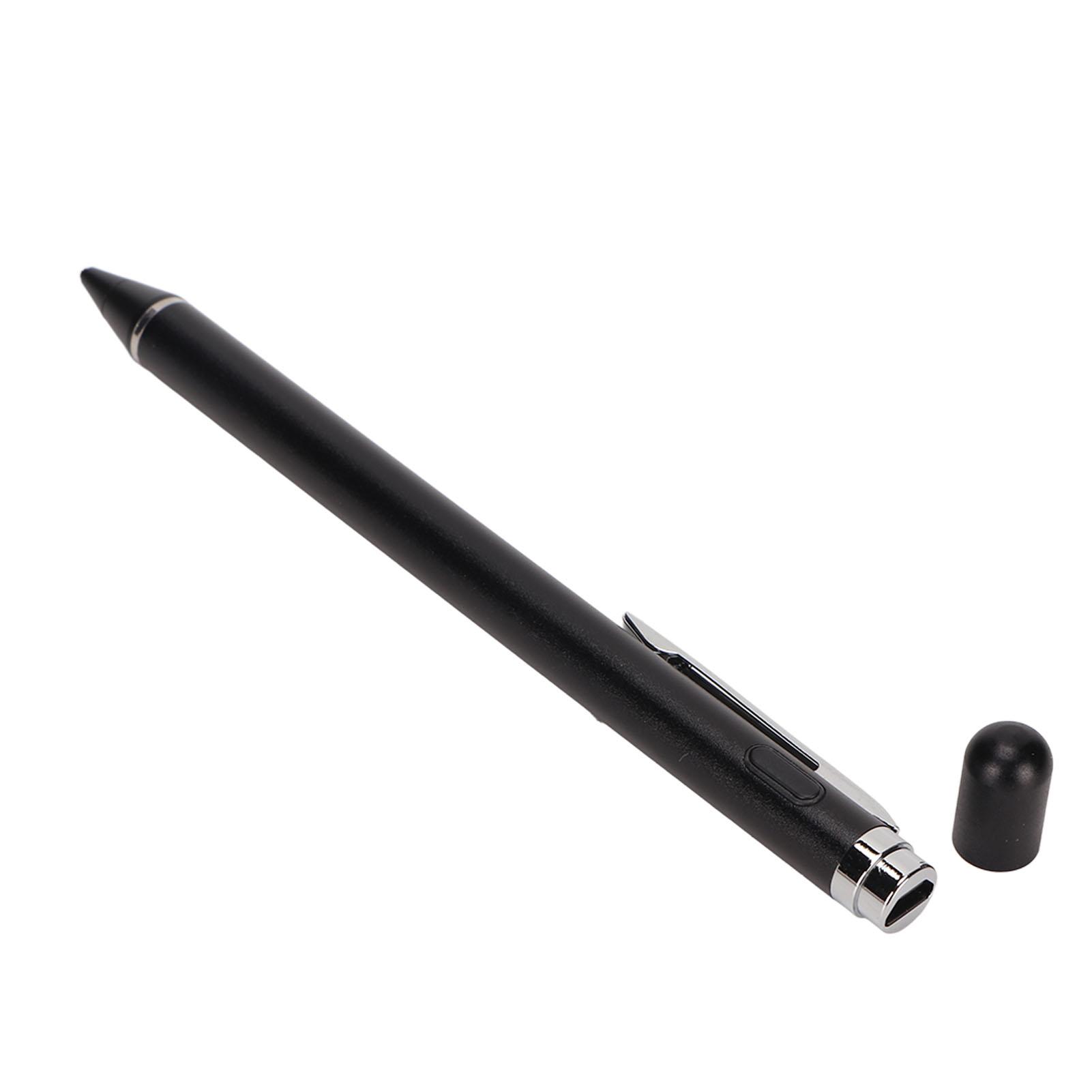 

Стилус с медным наконечником, активный емкостный сенсорный экран, тонкий цифровой карандаш с зажимом для планшета чёрный