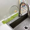 Silicone Sink Drain Pad Kitchen Pot Lid Spatula Organiser Holder Bottle Cup Drainer Support Rack Narrow Slit Anti Slip Tray