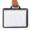 Tragbare Dokumententasche mit großer Kapazität, verdickte Köper-Aktentasche, transparente A4-Handtasche, Schule