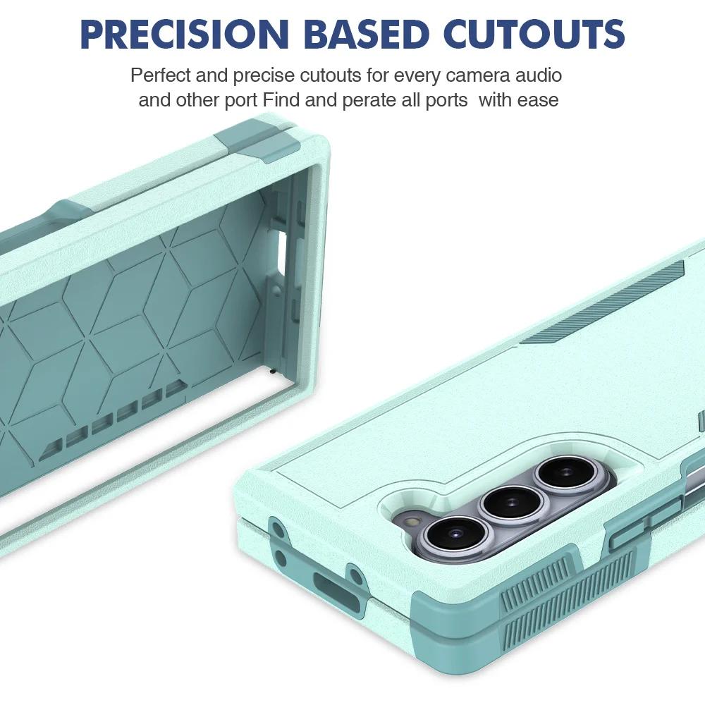 2IN1 Military Grade Heavy Duty Hybrid hard Phone Cases For Samsung Galaxy Z Fold 7 6 5 4 Shockproof Armour Protective Back Cover