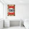 Vintage Texaco Metal Tin Sign Distressed Aged Retro Roadside Sign for Bar Pub Home Cafe Wall Decor 12x18 Inch