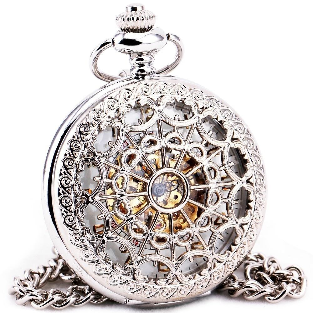 Buy Delicate Silver Stainless Steel Unisex Baroque Luminous Automatic