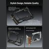 Camera Expansion Frame Cage with Comfortable Wood Grip and Multiple Mounting Point for ZR Photography Accessories