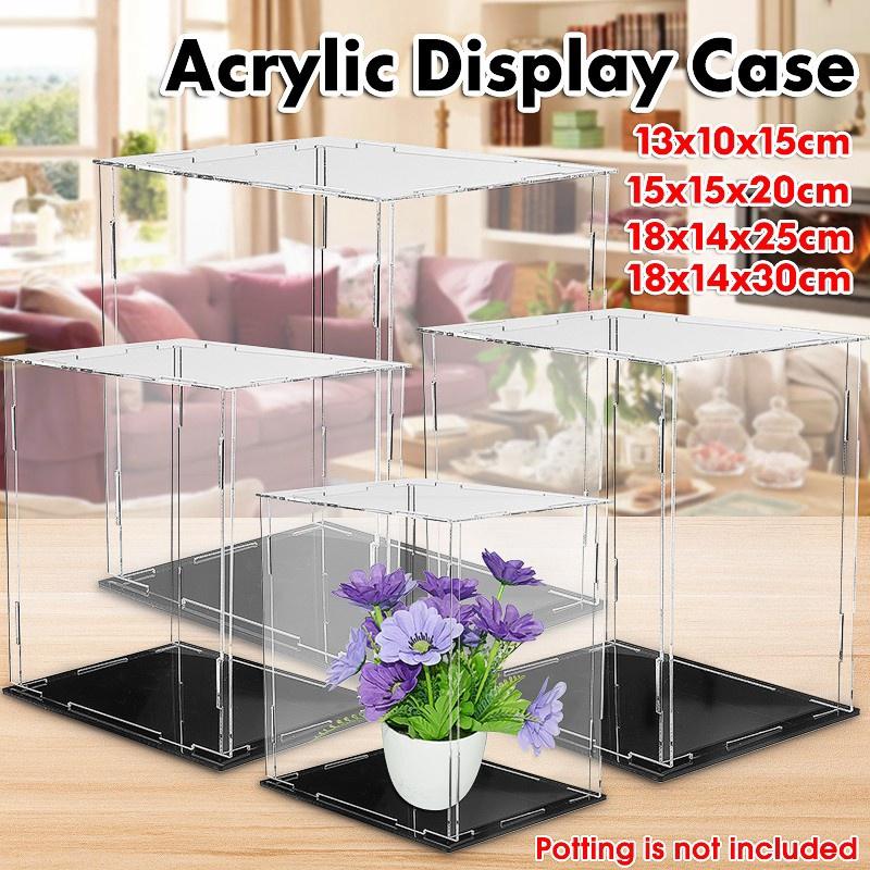Cube Toy Dust Proof Tray Protection Assembled Box Case Clear Acrylic Display Show Box Case For Toys New