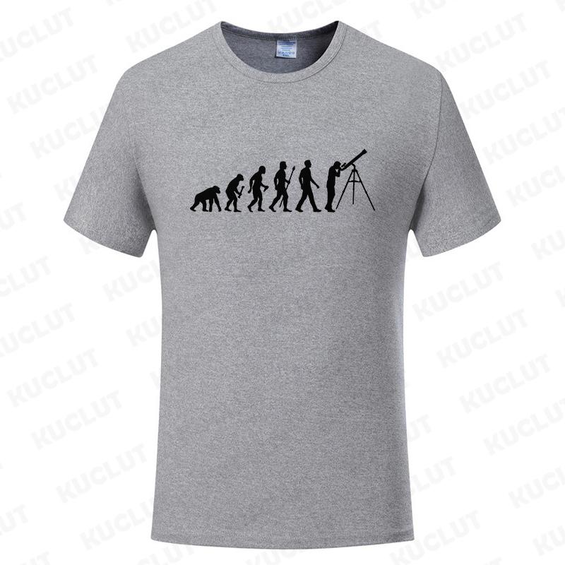 Unisex Astronomy Evolution Science Space Printed T-Shirt Unisex Fashion Casual Short Sleeve O-neck Tshirt Summer Loose Tee Shirts Clothing
