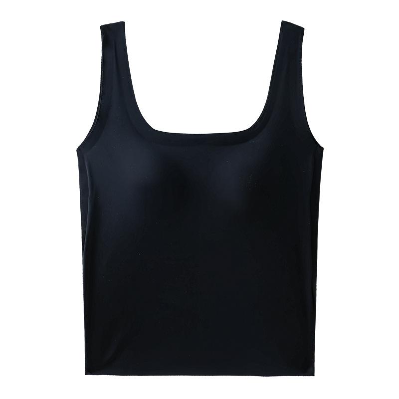

New seamless beauty back medium and long fixed cup inner and outer integrated with chest pad, underwear bra M