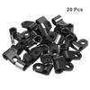 20Pcs Nylon R-Type Cable Clamp Organizer Cord Clips for Wire Management 5/4.8/6.4/15.8mm Black CC-0.5/UC-0.5/UC-1/CC-1/CC-4