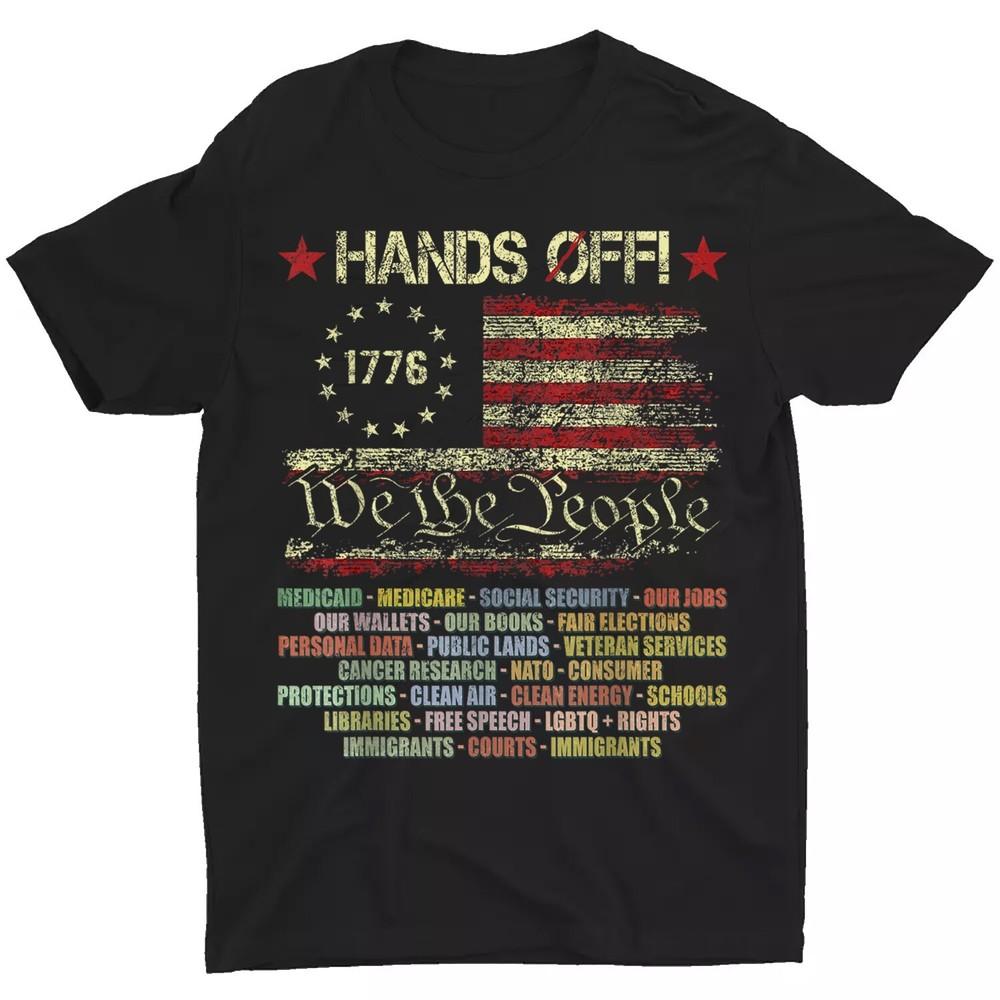 

Hands Off Protest Social Security And Medicare Protest Unisex T-Shirt 4XL