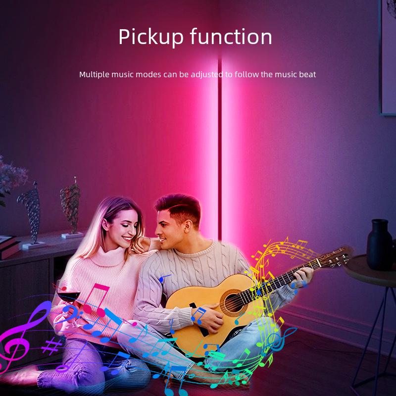 Wow, Colorful Bluetooth Floor Lamp for Living Room or Bedroom with Remote-Controlled Music Atmosphere, Nordic Corner Lamp.