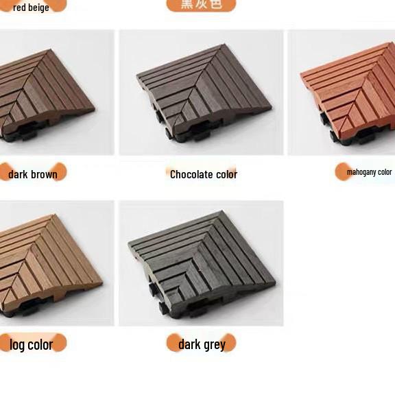 Außen-Holz-Kunststoff-Verbundstoff Terrassenbelag, Selbstverlegend & Korrosionsbeständig für Balkon- & Hofsanierung