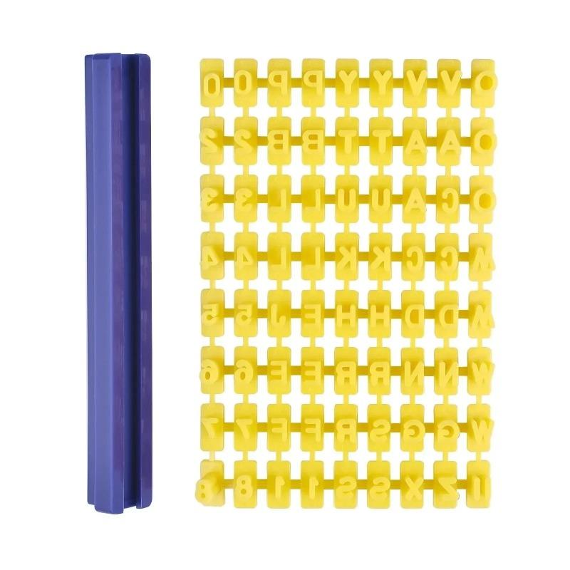 Ceramic Art Digital Alphabet Polymer Clay Tools Embossing Mold Sealing DIY Solid Rod Tools Creative and Interesting Handicrafts A