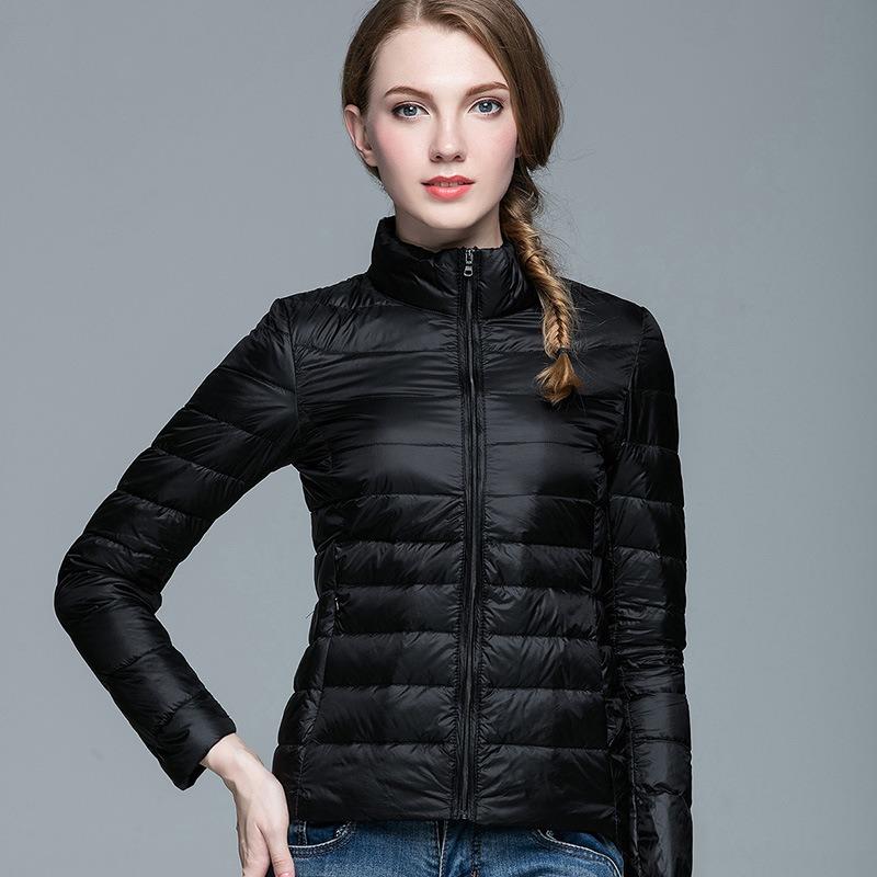 Autumn and Winter New Light Down Jacket Short Women's Stand-up Collar Light Jacket