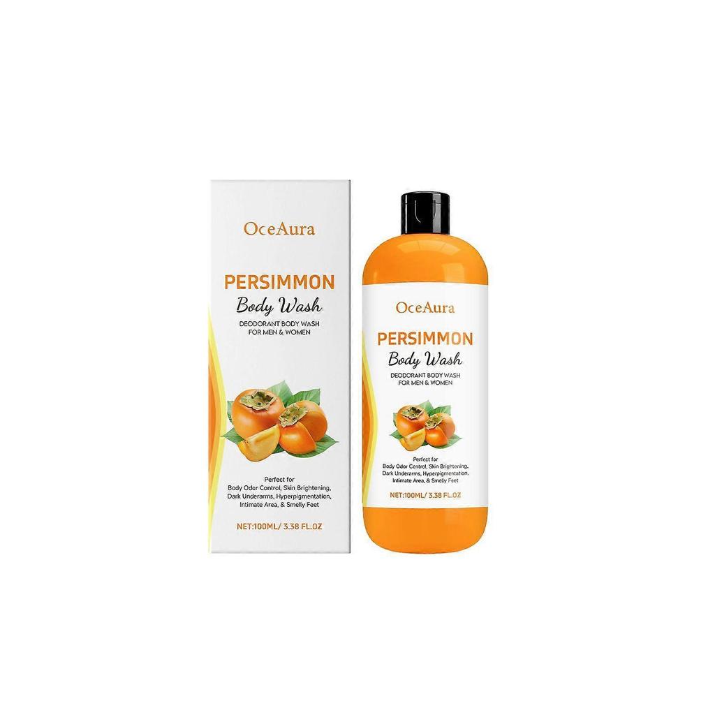 Oceaura Persimmon Refreshing Body Wash 100ml Moisturizing Plant Extracts