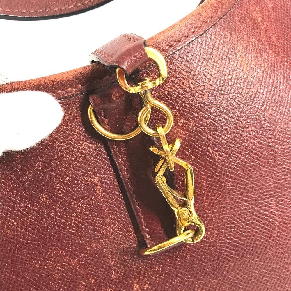 Hermes Vintage Trim 31 Tote Bag Shoulder Bag Leather BrownBased/GoldHardware