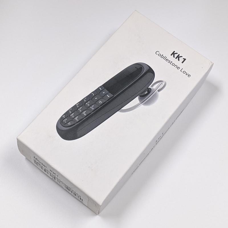 Novo KK1 Super Mini Celular 0.66 polegadas OLED Fone de Ouvido Bluetooth Modificador de Voz Discador Gravação Automática de Chamadas Portátil Barato Desbloqueado Celular