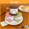 Sweet Dessert Plush Keychain Pouch With Polyester Fiber For Gift And Collection