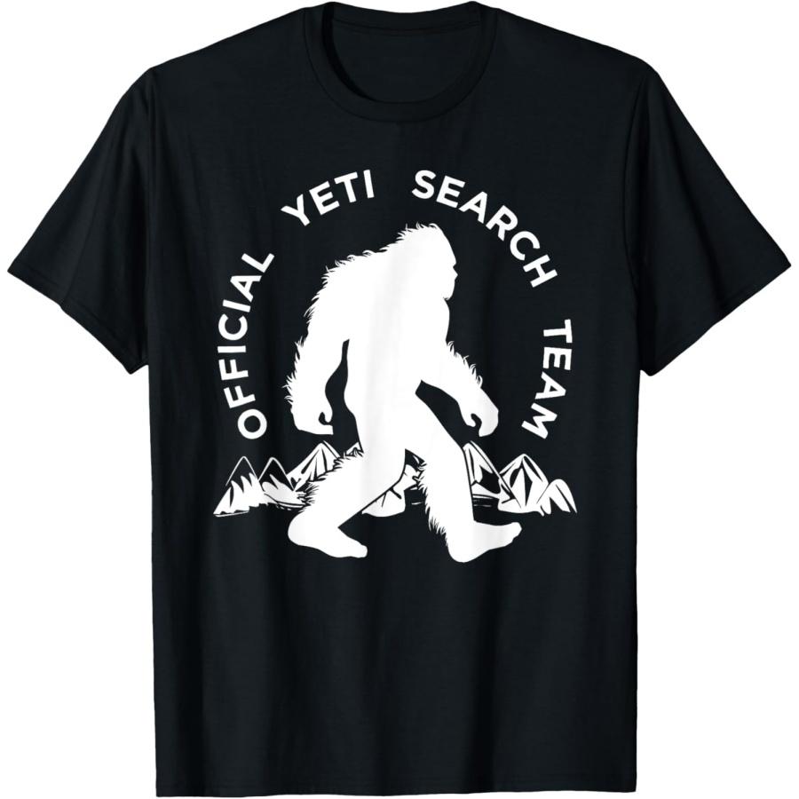 

Official Yeti Search Team Shirt, Mountain Snowman Tee T-Shirt S