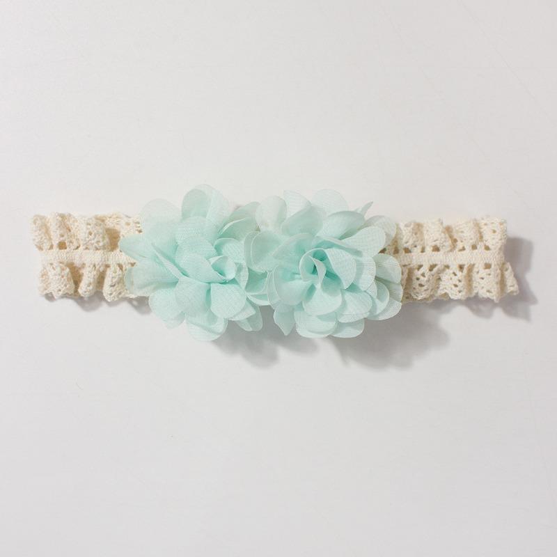 Neues Baby-Spitzenstirnband süße Chiffonblume Kinder-Kopfschal dünn bequem Baby-Haarschmuck