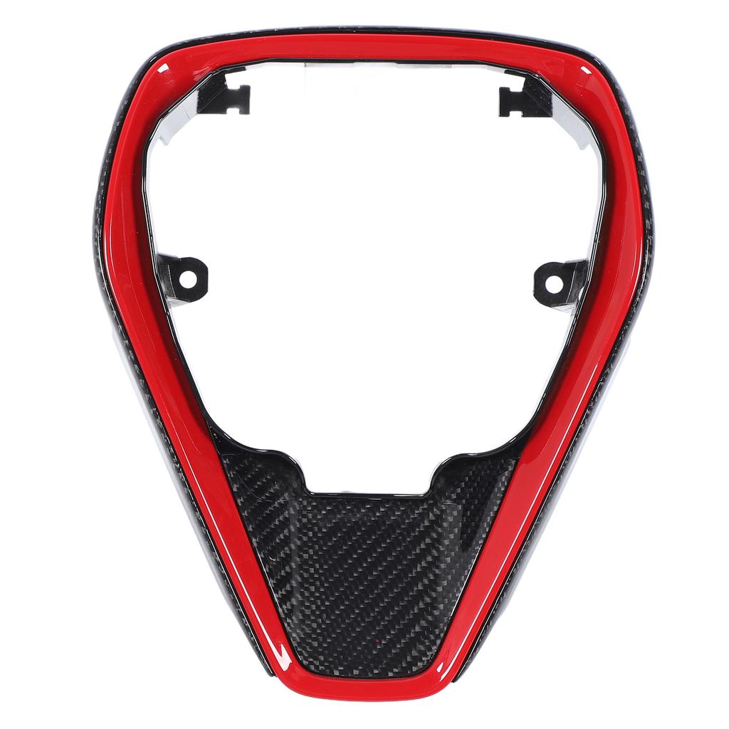 Carbon Fiber Steering Wheel Center Frame Cover Interior Car Steering Wheel Panel Moulding Trim for C