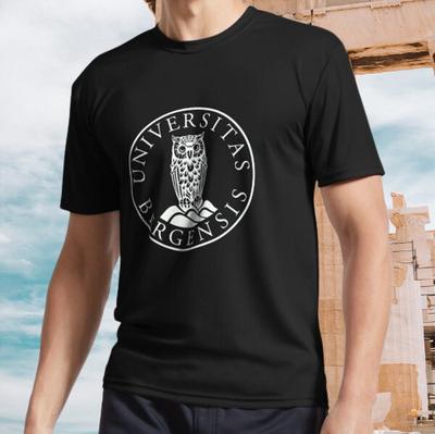Logo Bergenské univerzity Aktivní tričko Vtipné Velikost S až 5XL