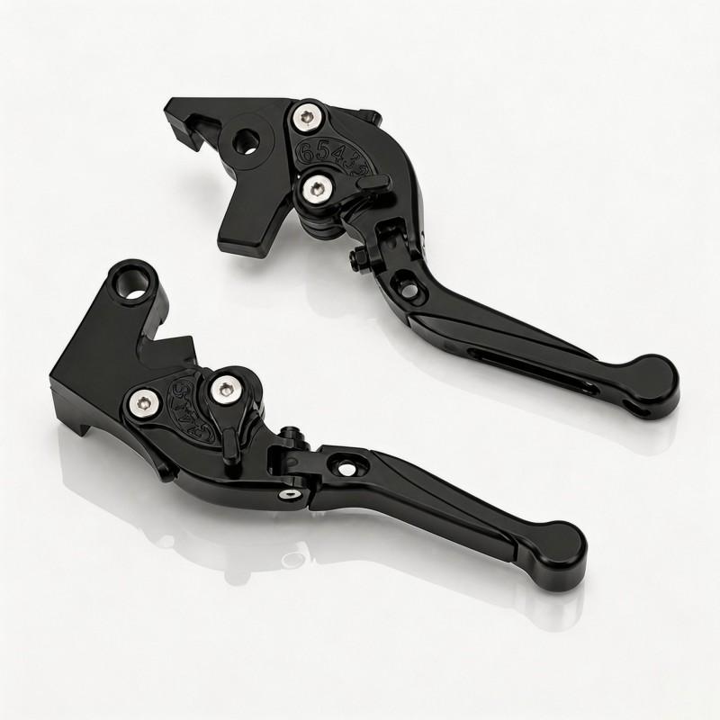 Adjustable Folding Brake Lever Handlebar Motorcycle ATV CNC Aluminum Alloy Universal Fit