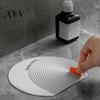 Floor Drain Cover Silicone with Handle, Universal Shower Tub Stopper, Sewer Anti-Odor Deodorizing Mat for Bathroom Kitchen Laundry Room Stopper