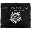 Join The Hunt Fleece Logo Throw