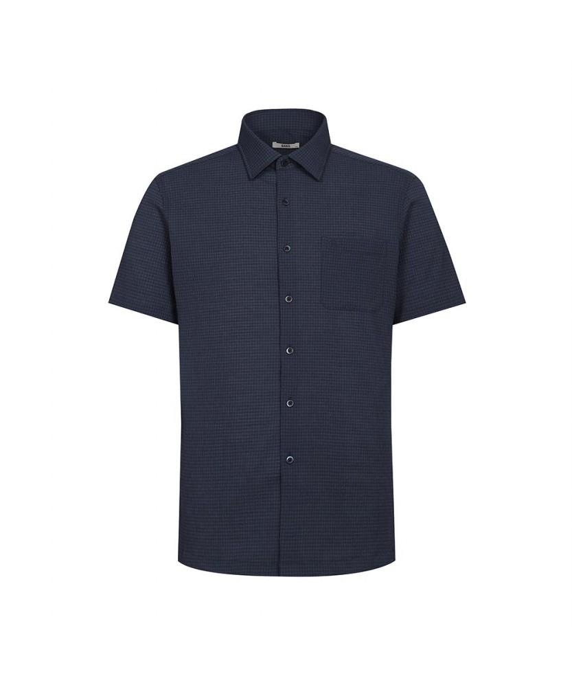 Dagseusyeocheu Poly-Blend Like Solid Short Sleeve Shirt_Dls3Shcs104N1