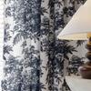 Jingga Ink Wash Print Rod Pocket Curtain