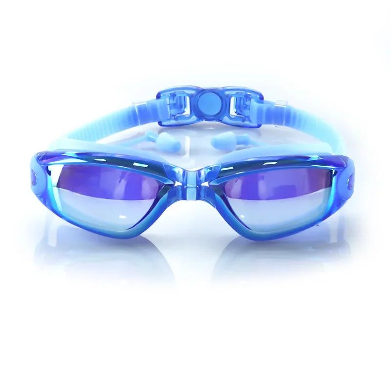 XIAOTREE Swimming Goggles Adult Pool Glasses Anti Fog Men Women UV Protection Optical Waterproof Swim Eyewear with Earplugs
