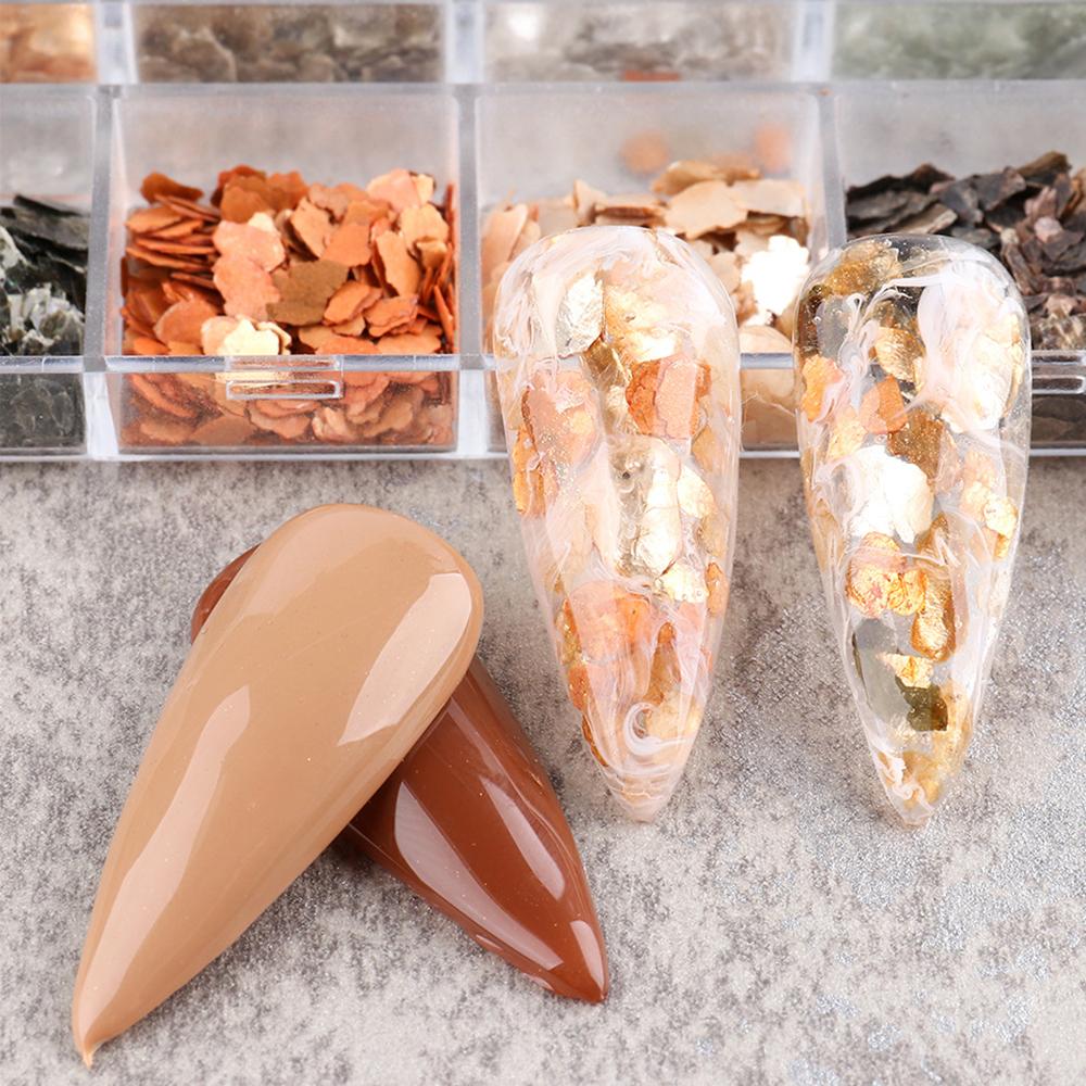 

Shell Slice Metallic pearl Nail Sequins Manicure Accessory 3D Nail Art Decorations Nail stickers