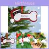 Modern Artistic Resin Christmas Dog Bone Hangings With Customizable Options For Pet Lovers
