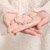 [Minimalist Sliding Bracelet With Möbius Strip Design Intertwined Love Bangle Ins Trendy Subtle Jewelry]