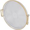 Decor Round Serving Tray, Gold Handle Round Serving Tray Display Gold Multifunctional for Desserts (Transparent)