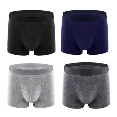 Slip Boxer Uomo Colore Unico in Cotone - Taglie Europee e Americane, Modello Popolare