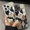 Fashion Cat Luxury Make Up Mirror Phone Case For IPhone 17e 16e Air Pro Max 17 16 13 11 15 14 12 Animal Funda Anti-drop Cover