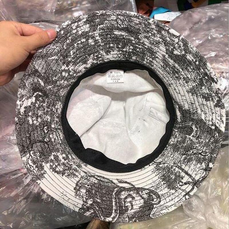 New Style Chinese Style Ink Painting Print Fisherman Hat Unisex Sun Hat for Men and Women