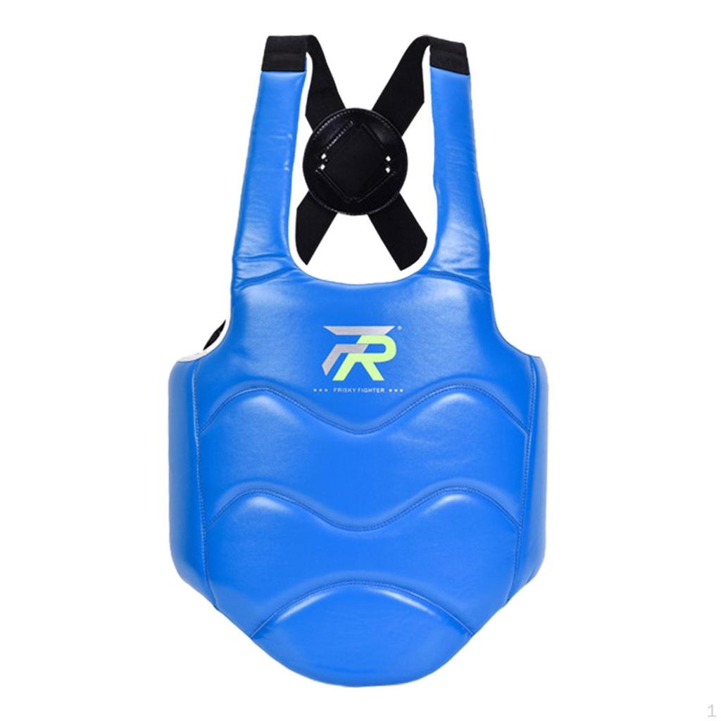 Karate Chest Shield Body Protective Gear, Women Men Rib Armour, Taekwondo Protector for
