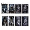 Festive Scene Layout 2Pcs Halloween Horror Window Clings, 80x120cm Spooky Ghost Skeleton Decorative Balcony Stickers Decal for Glass, Haunted