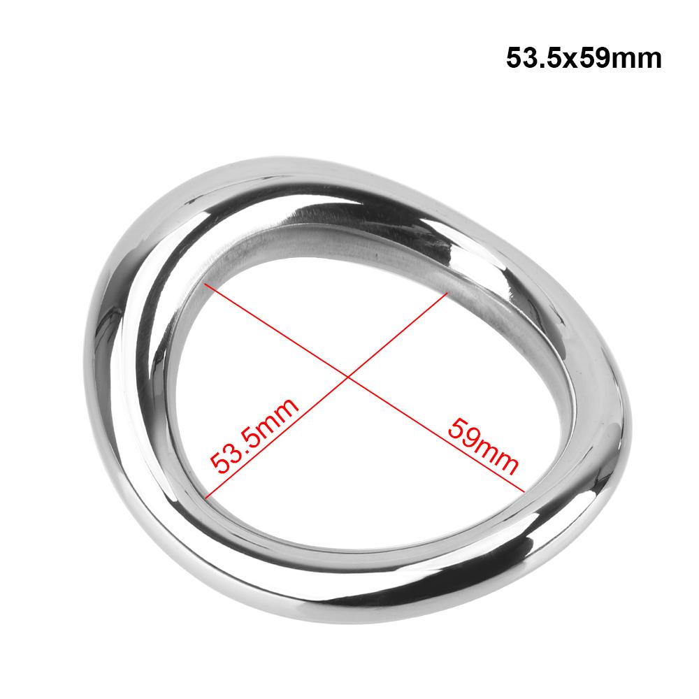 Sex Toys for Men Delay Ejaculation Metal Scrotum Stretcher Erotic Penis Bondage Lock Cock Ring Stainless Steel