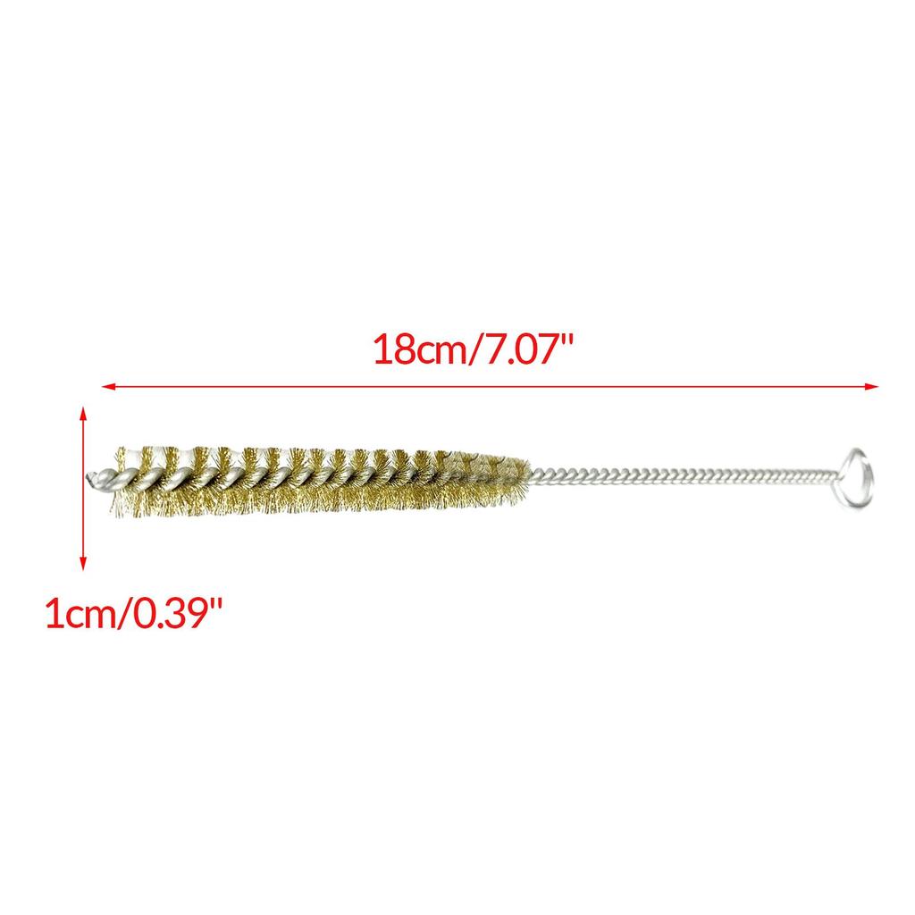 Rørrensebørste med kobberbørster Multifunksjonell metalltrådbørste Fleksibel avløpsbørste for vaskavløp Slitesterkt tilbehør