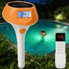 Thermomètre de piscine solaire à chargement automatique Affichage numérique Lumière de piscine à éclairage doux pour tout élément aquatique