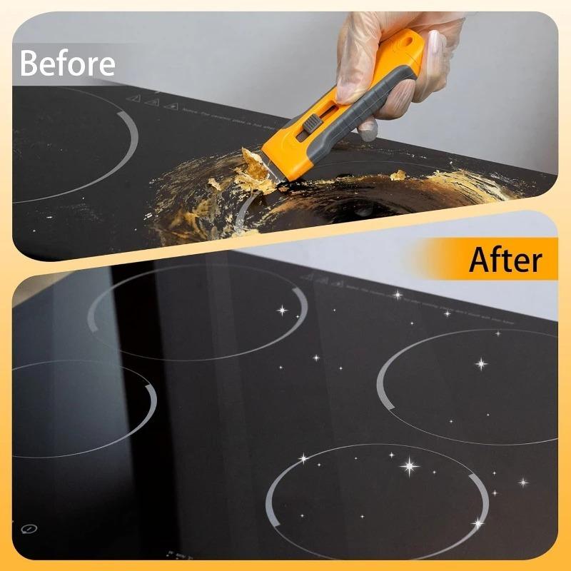 Multi functional telescopic rubber scraper, specialized cleaning tool for household wall tiles, stubborn stains, scraper