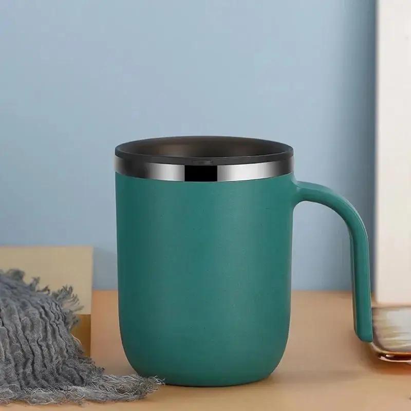 1 Pcs Stainless Steel Mug Minimalist Style Coffee Cup Insulated Large Capacity Milk Container Environmental Friendly