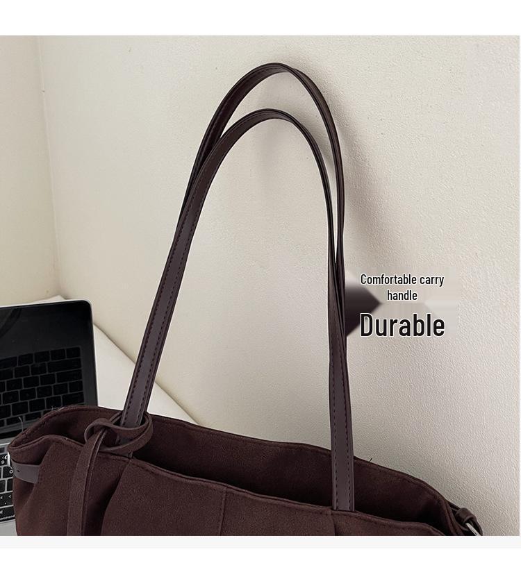 Women's Retro Matte Deerskin Tote - Large Capacity Versatile Shoulder Bag