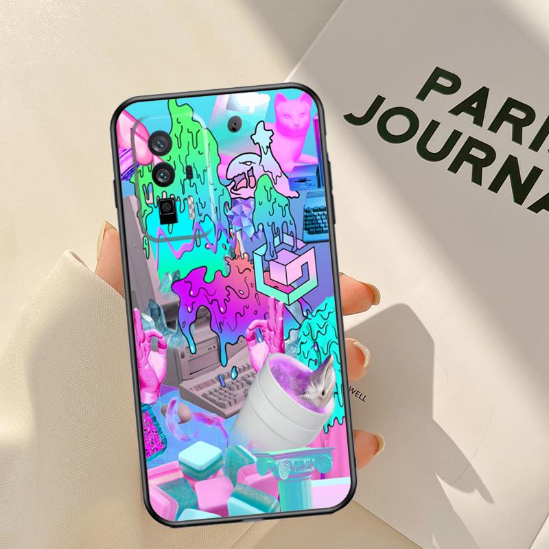 Vaporwave Aesthetic Trippy Case For Xiaomi 17 Pro Max 14T 13T 15T Pro 14 15 Ultra POCO F8 F7 F5 F6 X5 X6 X7 Pro Coque