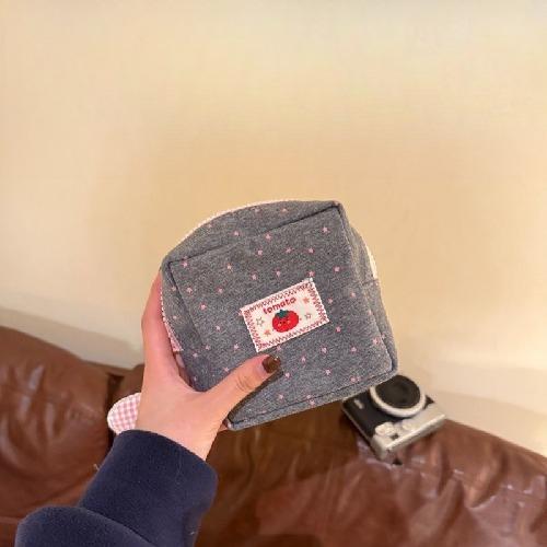Portable Cute Fabric Sanitary Pad Storage Pouch Multi Functional Mini Cosmetic Makeup Bag for Women